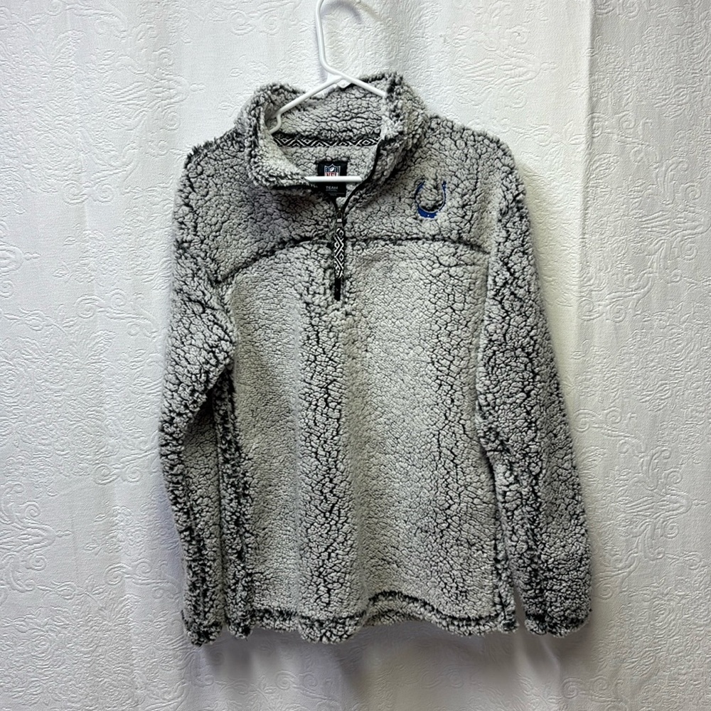NFL Colts Fleece Sherpa style women pullover. Size M